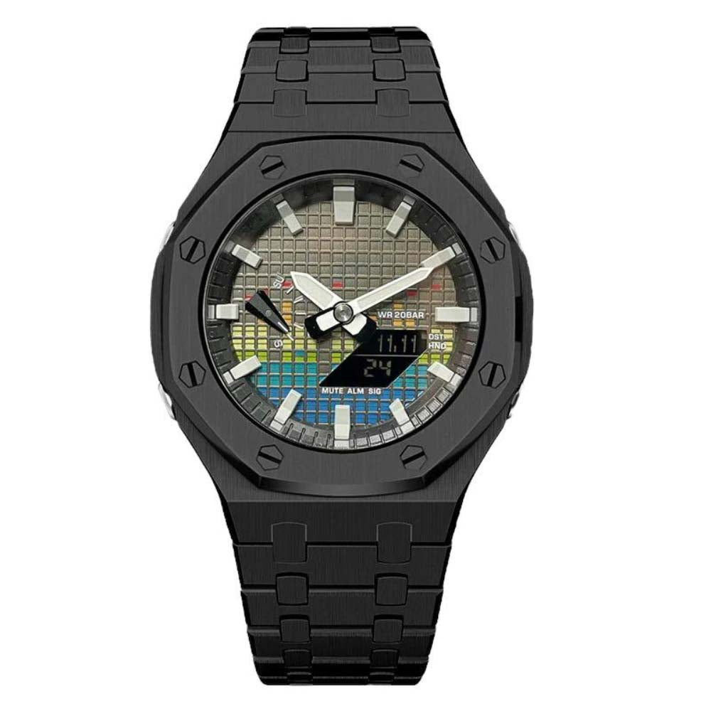 Custom Music GA-2100 with stainless steel bracelet