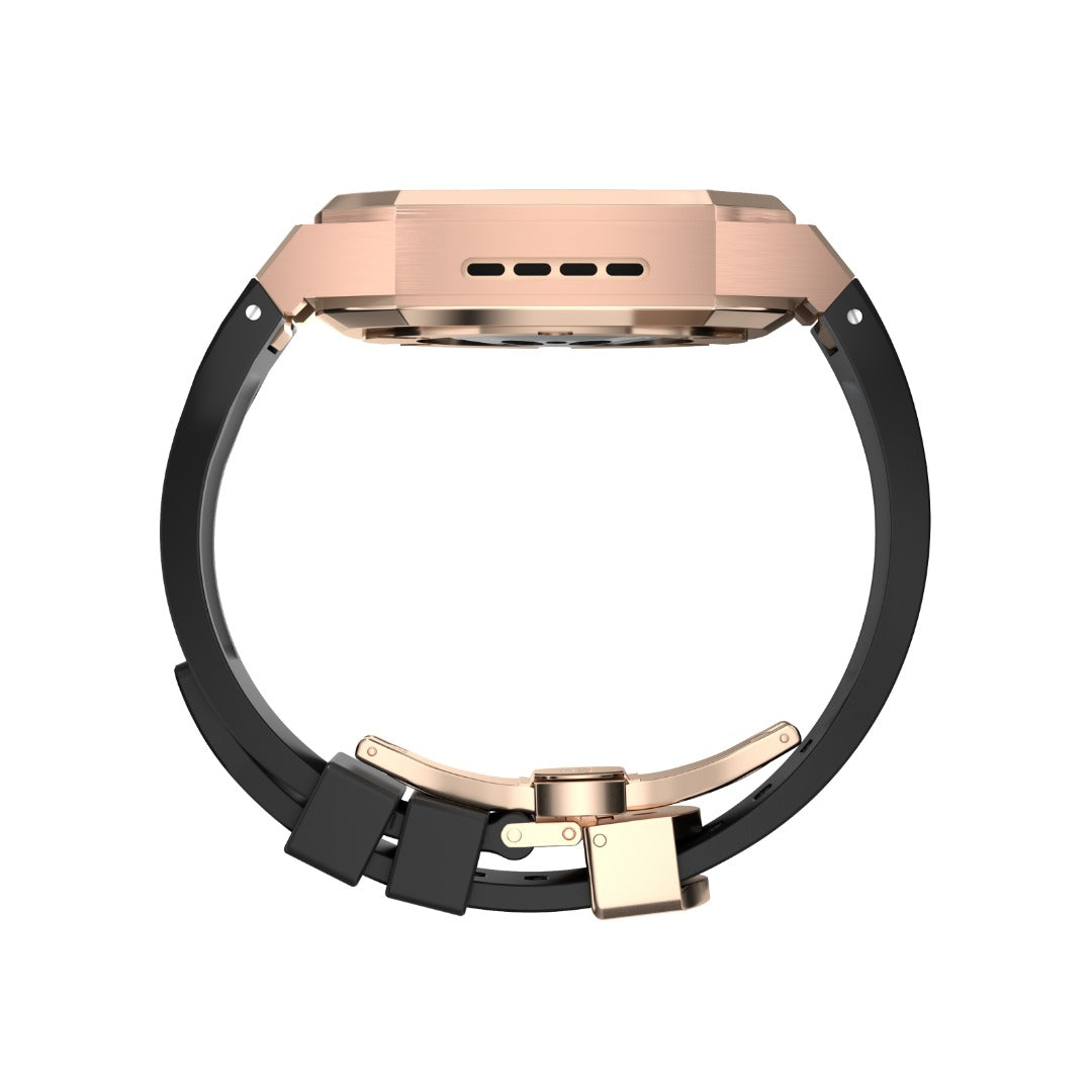 Luxury Stainless Steel Watch case & rubber strap 4 Options