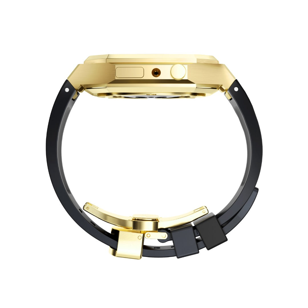 Luxury Stainless Steel Watch case & rubber strap 4 Options