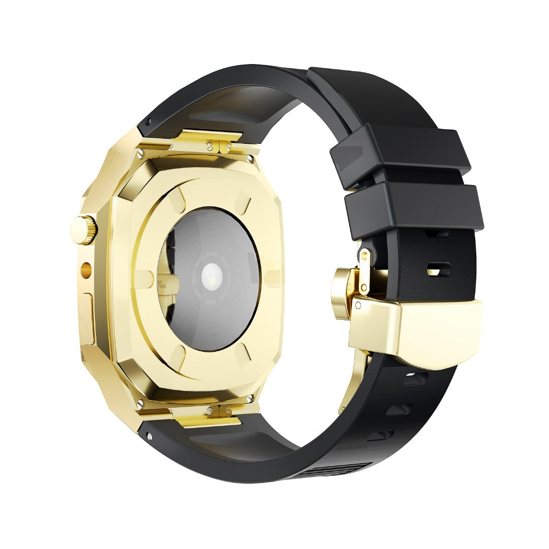 Luxury Stainless Steel Watch case & rubber strap 4 Options