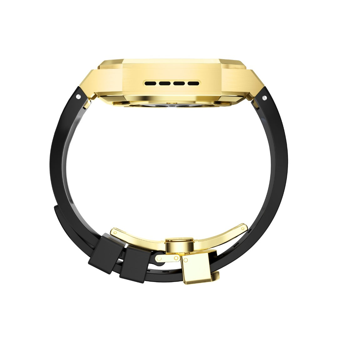 Luxury Stainless Steel Watch case & rubber strap 4 Options