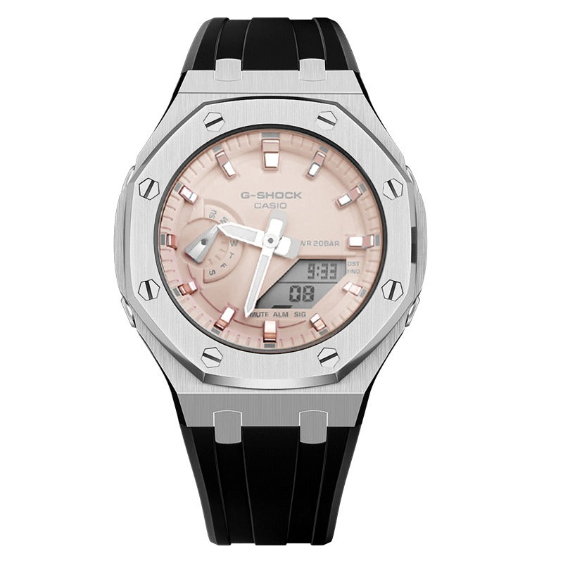 CasiOak mod watch G-Shock Casio GMA-S2100 42mm silver
