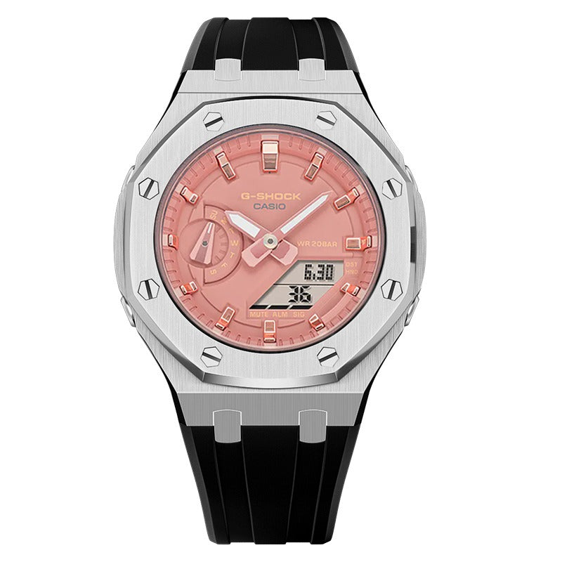 CasiOak mod watch G-Shock Casio GMA-S2100 42mm silver