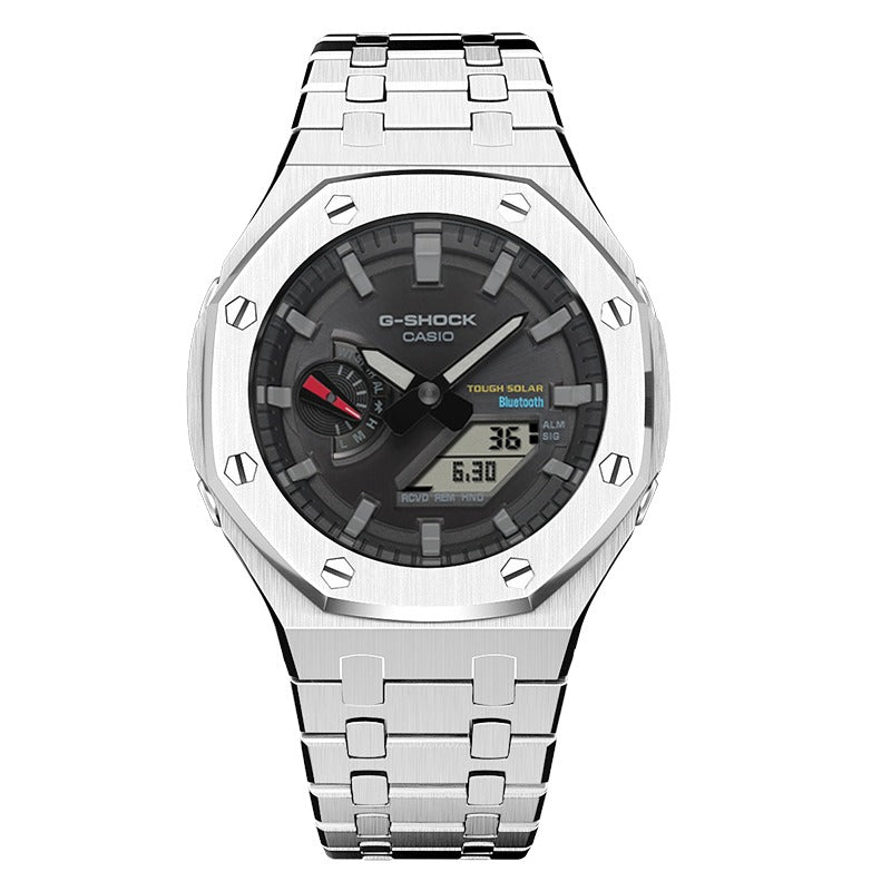 CasiOak GA-B2100-1A 45mm Bluetooth/solar with stainless steel bracelet