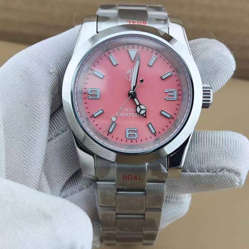 TIE Classic Automatic NH35 Silver/Salmon