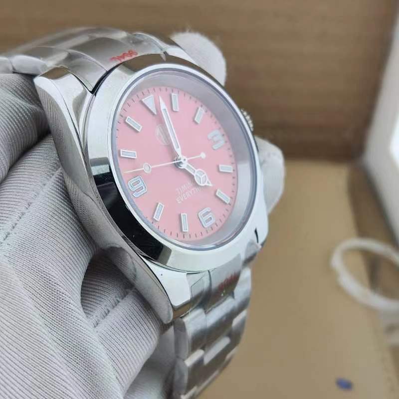 TIE Classic Automatic NH35 Silver/Salmon