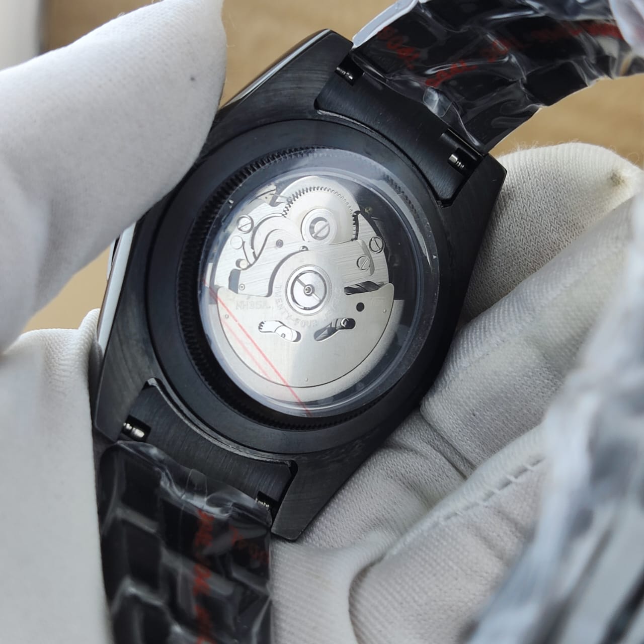 TIE Classic Automatic NH35 Black/Salmon