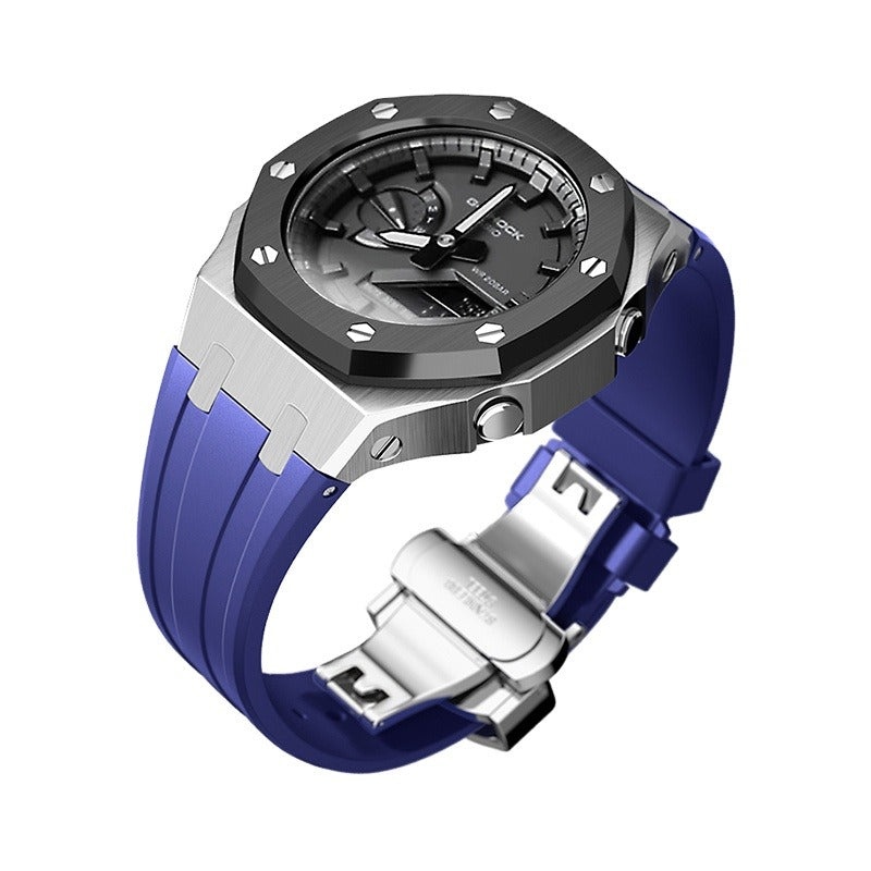 CasiOak mod watch G-Shock Casio GA-2100-1A1 45mm silver/black