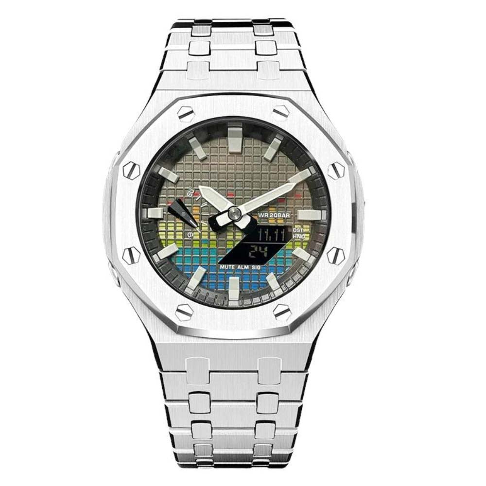 Custom Music GA-2100 with stainless steel bracelet