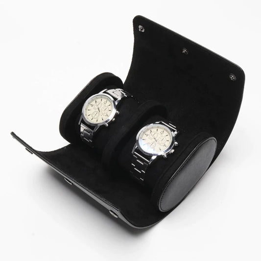 Dual watch roll black or brown