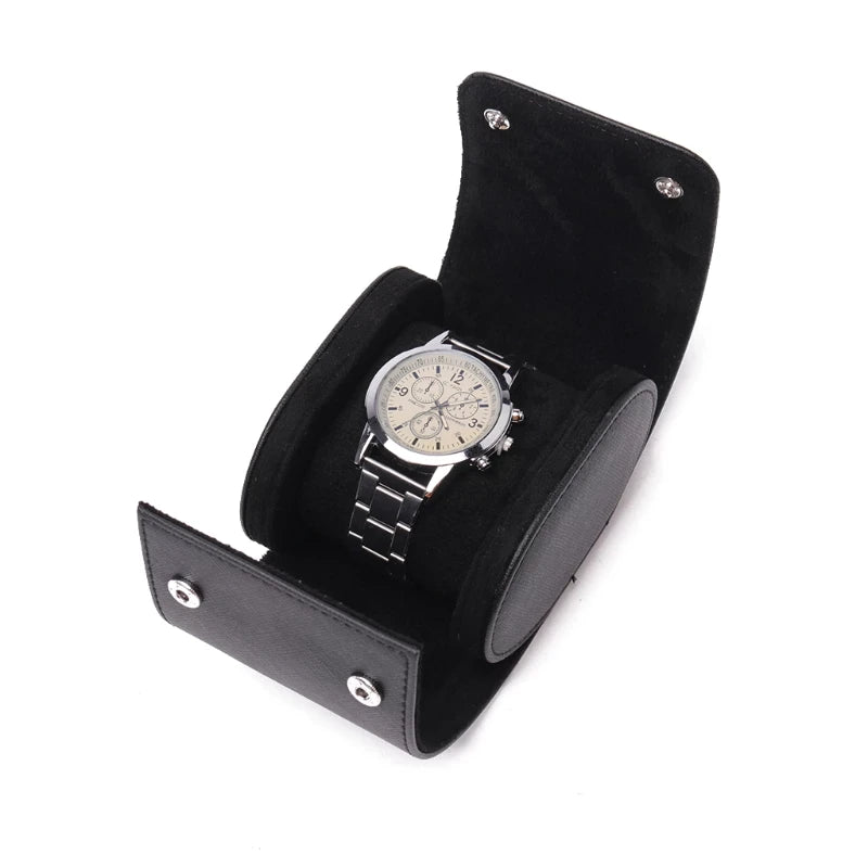 Single Watch Roll - Black or Brown
