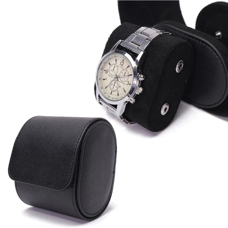 Single Watch Roll - Black or Brown
