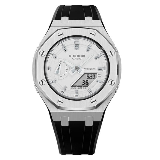 CasiOak mod watch G-Shock Casio GMA-S2100 42mm silver