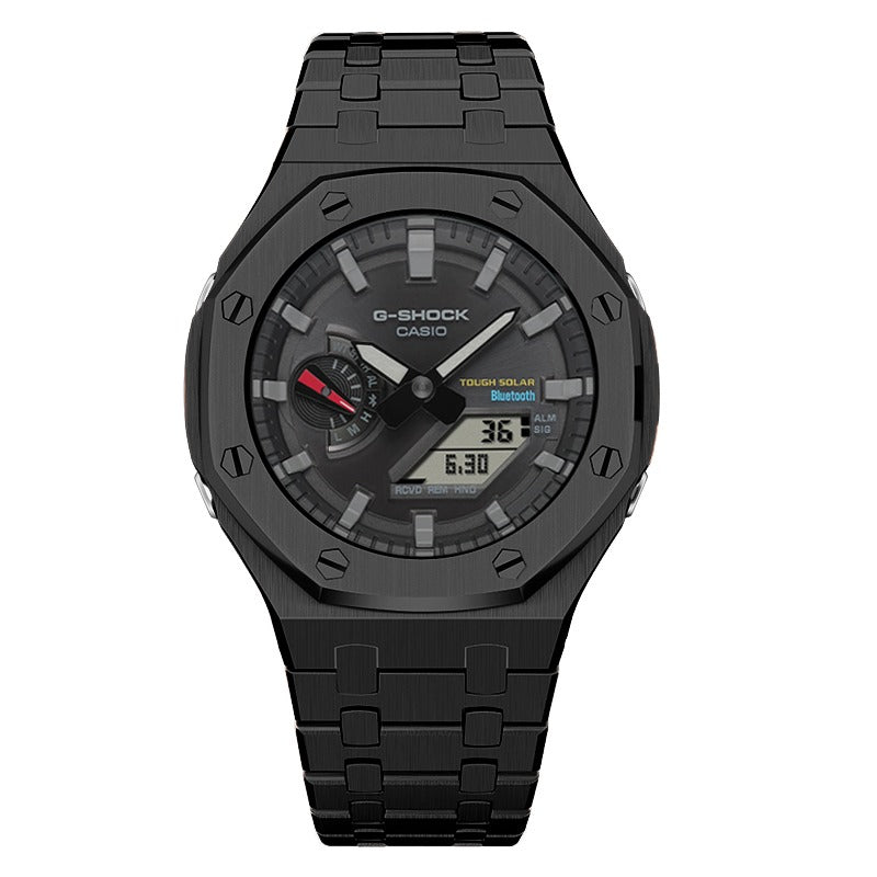 CasiOak GA-B2100-1A 45mm Bluetooth/solar with stainless steel bracelet