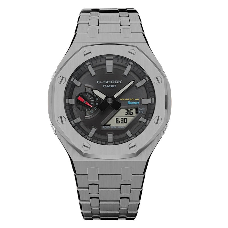 CasiOak GA-B2100-1A 45mm Bluetooth/solar with stainless steel bracelet