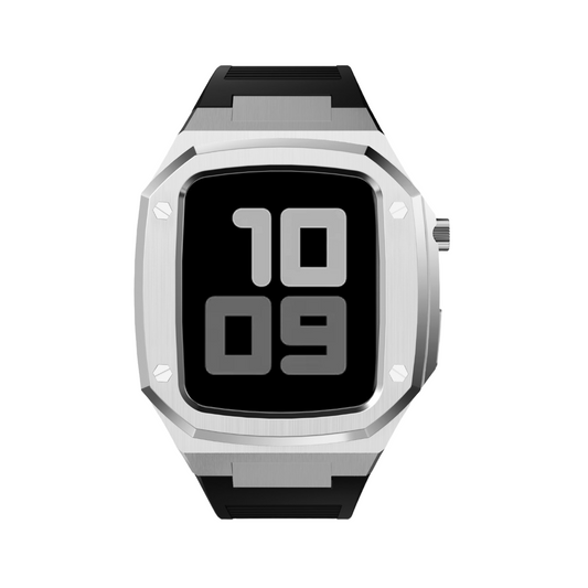 Luxury Stainless Steel Watch case & rubber strap 4 Options